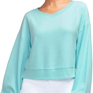 Wildfox - NWT - Women's Cobalt V-Neck Pullover Sweatshirt